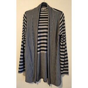 LO.RI.  Women's large wool blend brown/black Knit Made in Italy cardigan